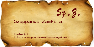Szappanos Zamfira névjegykártya